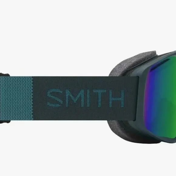 Smith Rally Snow Goggles - Pacific Green Sol-X Mirror - Small Fit - NEW! - Picture 2 of 6